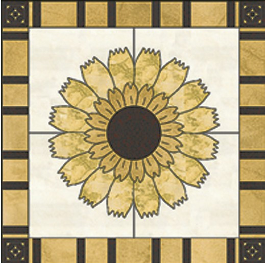地板砖拼花-（19）别墅装修瓷砖